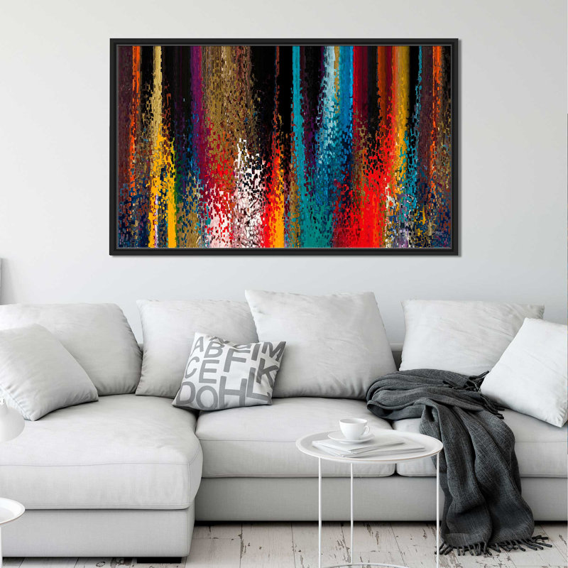 «conversion continue. 18:3. matthew reproduction d’art sur toile, H 21,5 po x l 33,5 po x P 2 po, Cadre flottant noir