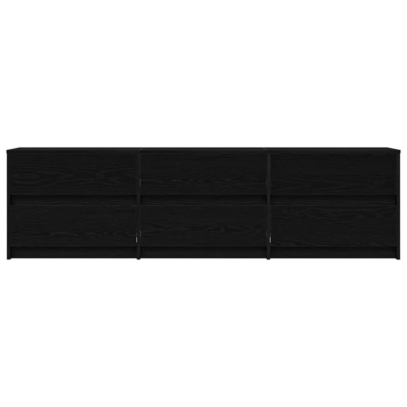 TV Cabinet With Drawer 180 X 34 X 50 Cm Engineered Wood, Black