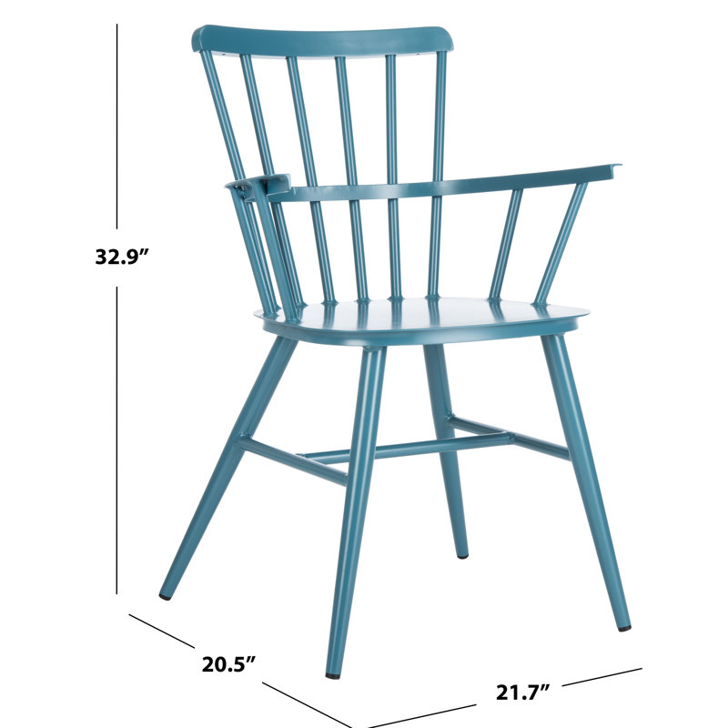 Clifton Outdoor Dining Side Chair, Matte Navy Blue