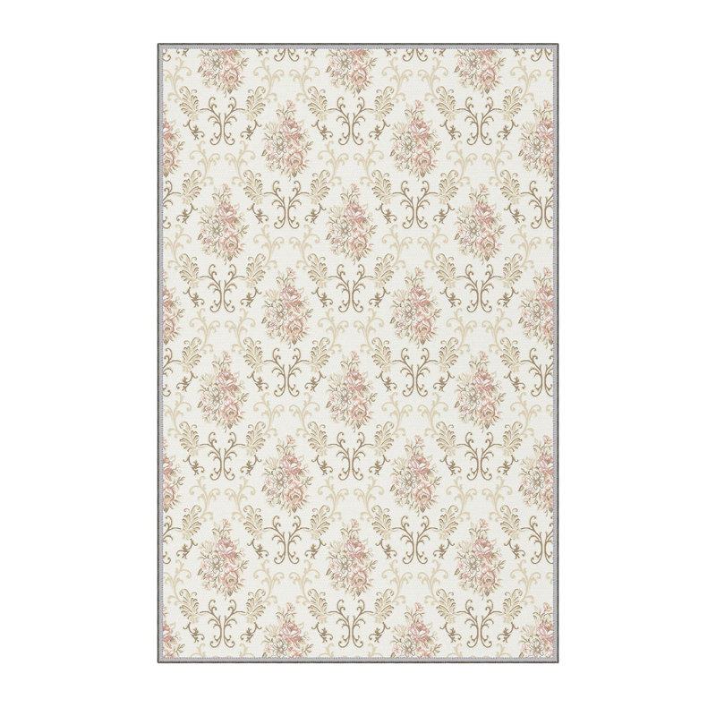 Stylish Woven Carpet, 100% Polyester, Pile Height: 0.3 in | Antibacterial & Non-Slip Underside, 3D Digital Printing | Machine Washable, Perfect for Home Décor, Living Room & Bedroom Use