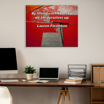 Astoria Grand Gallery Wrapped Canvas By Lauren Fleshman: "By lifting each other up we lift ourselves