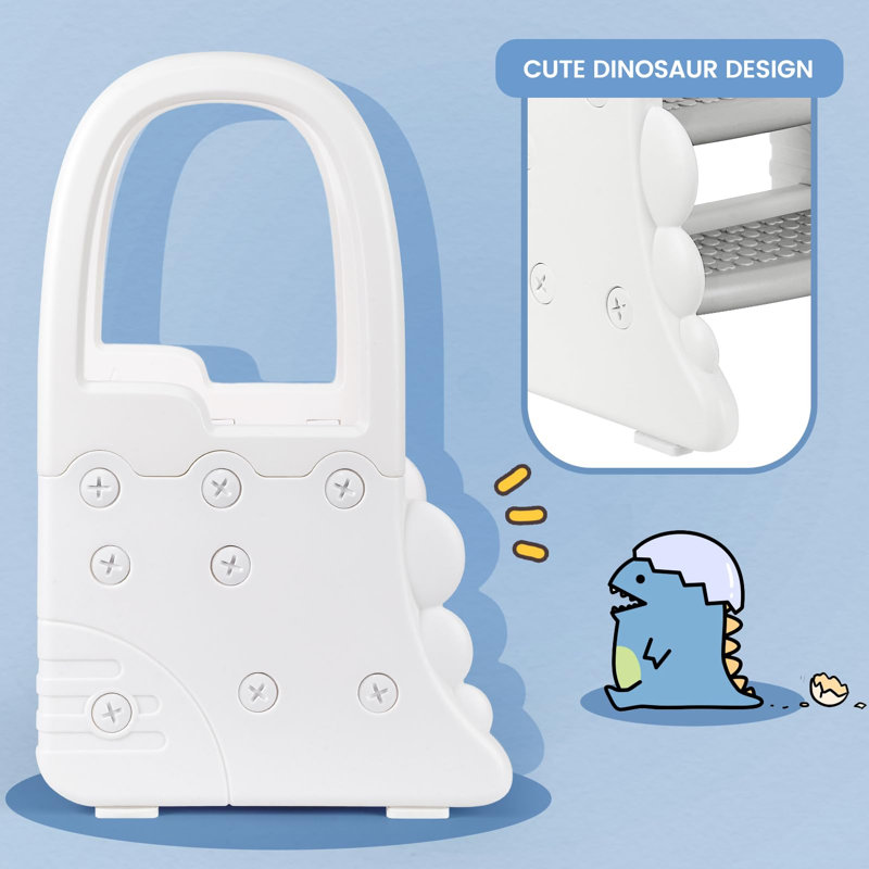 Marchepied, escabeaux en plastique pour lavabo de salle de bain, formation pour la propreté, aide-escabeau avec rampes