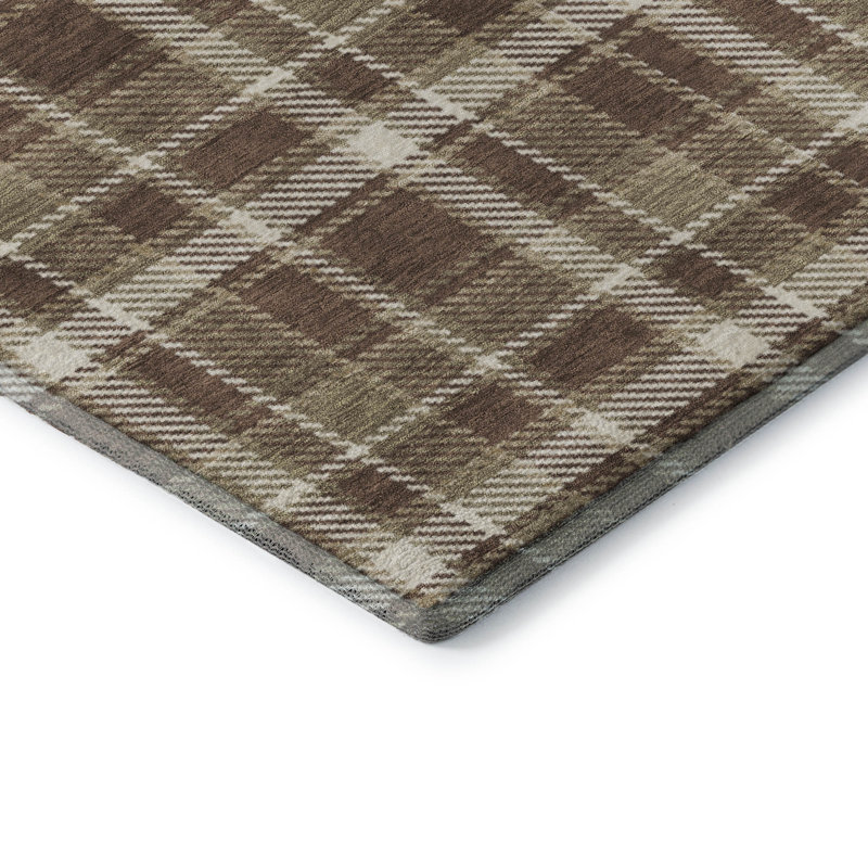 Cerrito Chocolate AMF563 Premium Machine Washable Mat, Rectangle 9 pi x 12 pi