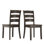 Chaise d'appoint en bois massif H 17,15 po Norita