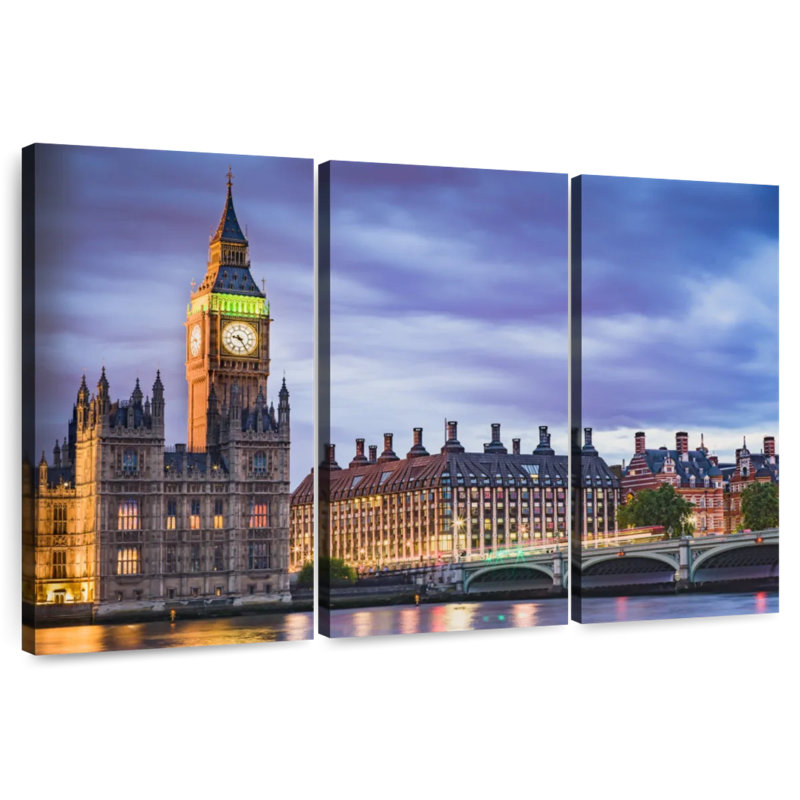 Westminster Twilight, 24" H x 38" W