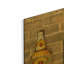 «Beer Bottle On Brick 5» par Jean Plout, art mural en métal doré, 48 po x 24 po-693685280