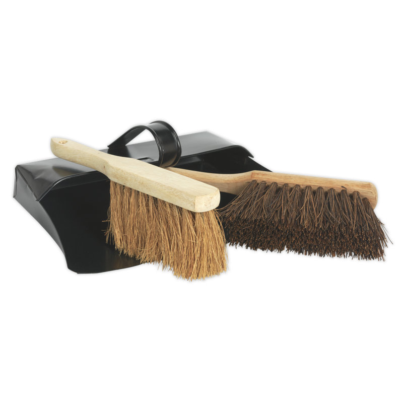 Melaina Metal Dustpan and Brushes