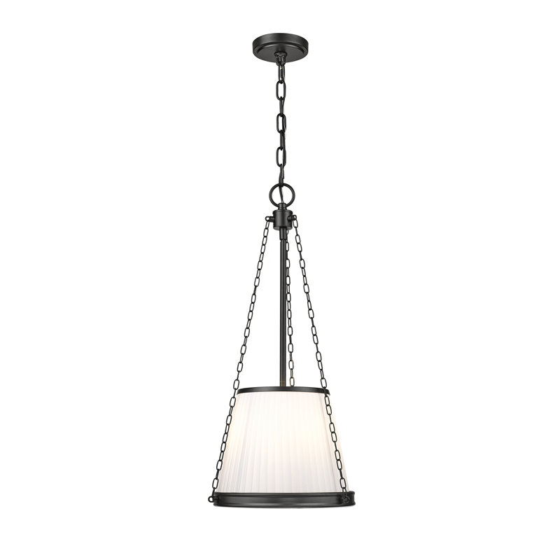 Luminaire suspendu 4 lumières Guilherme, Noir mat