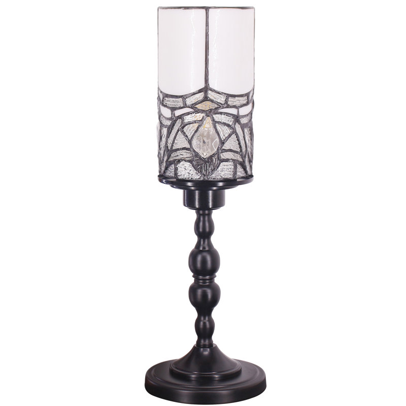 Petite lampe de table en verre coloré Tiffany
