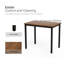 Ensemble de table de salle à manger rectangulaire 3 pièces, petite table de cuisine de style industriel et chaises pour 2-1126337754