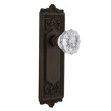 Egg & Dart Plate with Decorative Keyhole and Crystal Door Knob
