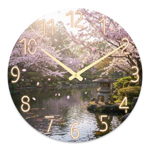 Horloge murale paysage et nature