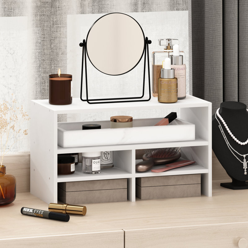 Rithu Wood Desk Organisers, White