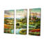 Paysage italien, campagne, ensemble d'art sur toile-107754495-107754493