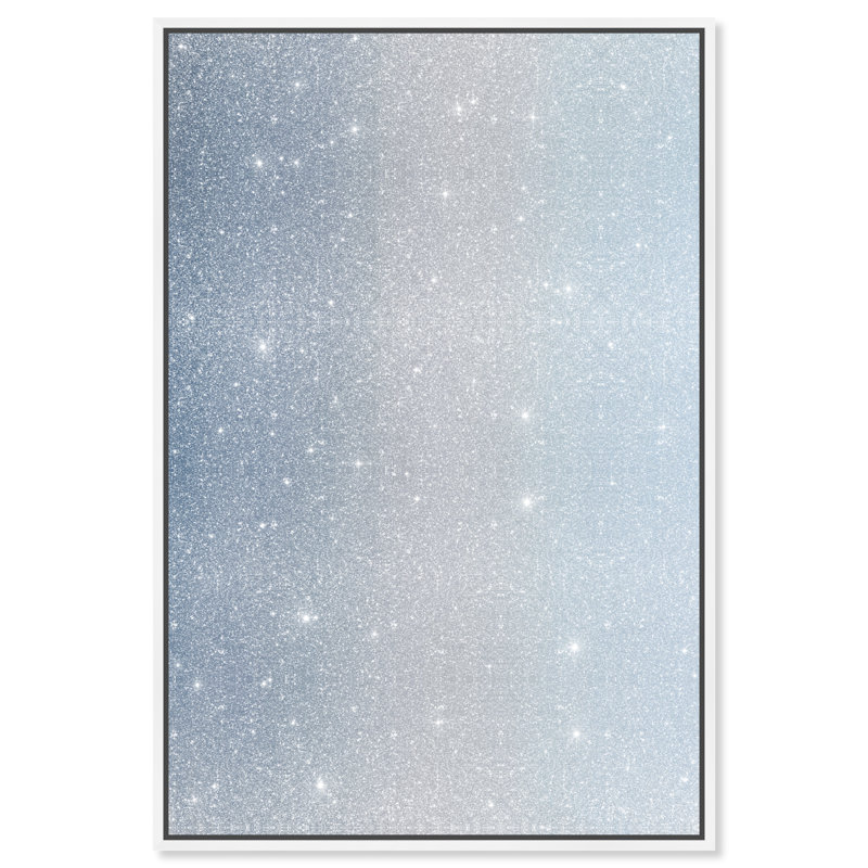 Soft Sky Print by Oliver Gal, 25"H x 37"W, White Floater Frame