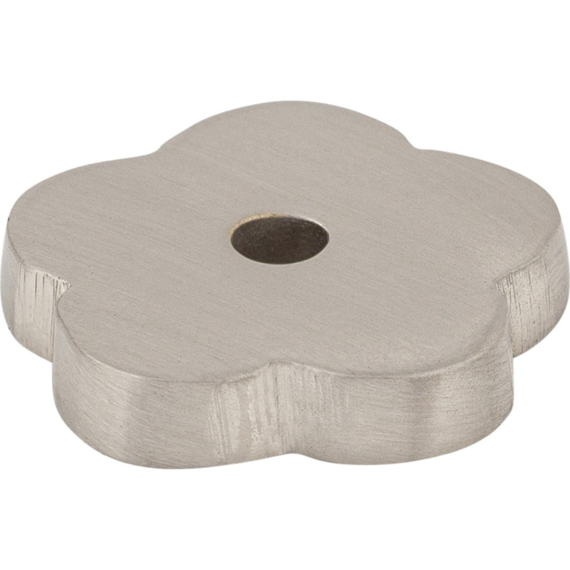 Aspen II Flower  Backplate, Brushed Satin Nickel
