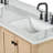 Ariel Flynt 73 Inch Bathroom Vanity With Italian Carrara Marble Countertop 0.75 inch In Oak-121646176-107361225-107361226