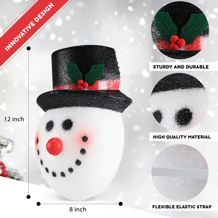 Snowman FOE 1 Inch Fold Over Elastic 1 Yard