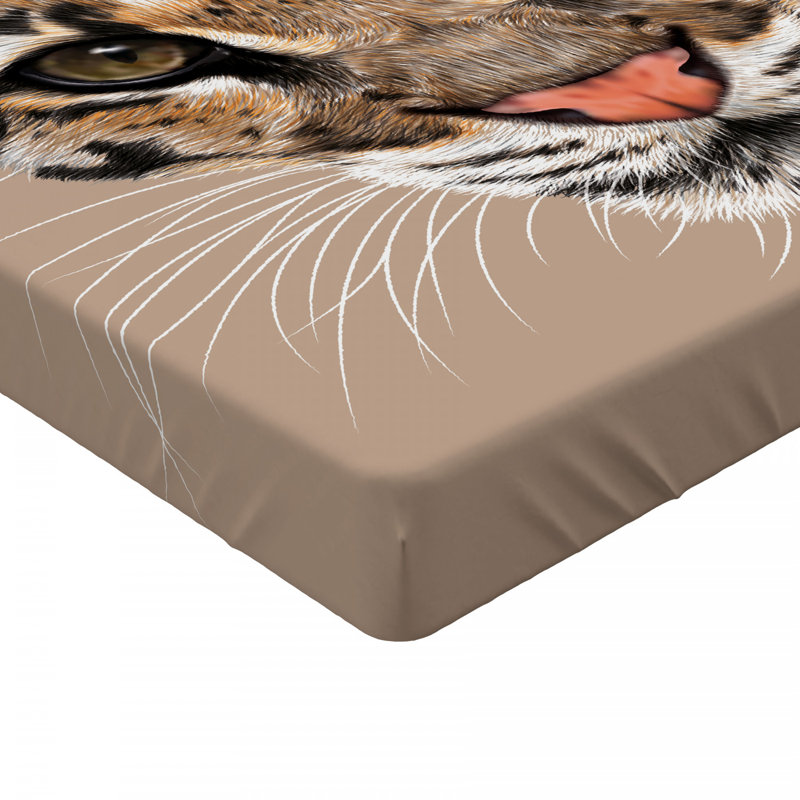 Ambesonne Microfiber Fitted Sheet