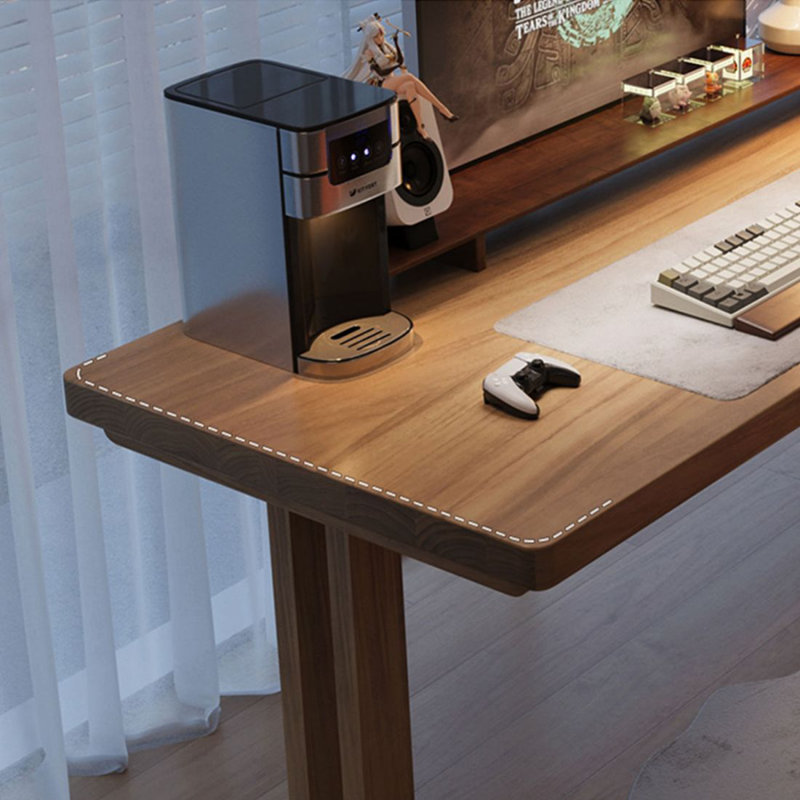 Bureau moderne et simple en bois massif, H 29,53 po x l 70,87 po x P 23,62 po