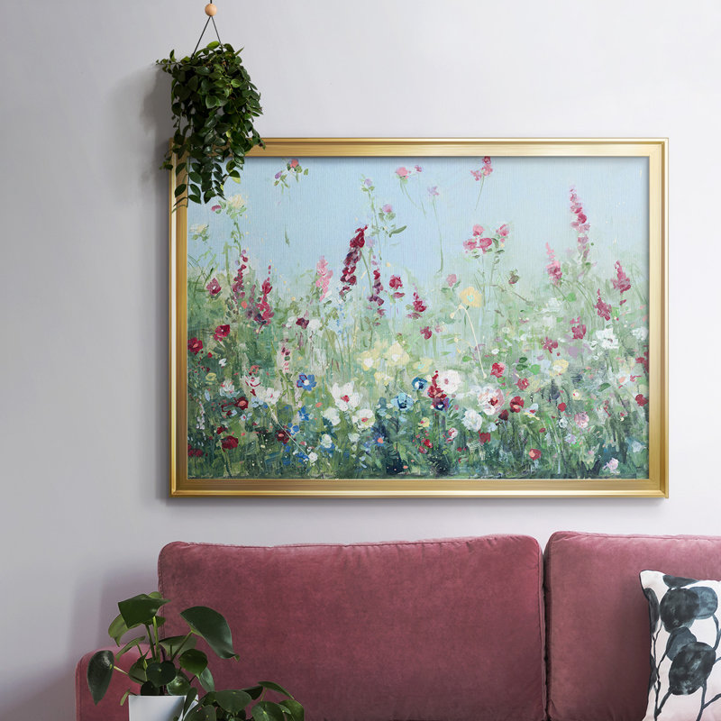 Sweet Summer Meadow, reproduction d'art sur toile, H 14 po x l 20 po x P 1,5 po, Or