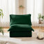 Sans accoudoirs - Design élégant, matériaux, canapé confortable à 1 place, coussins luxueux et rembourrage en coton, coutures,