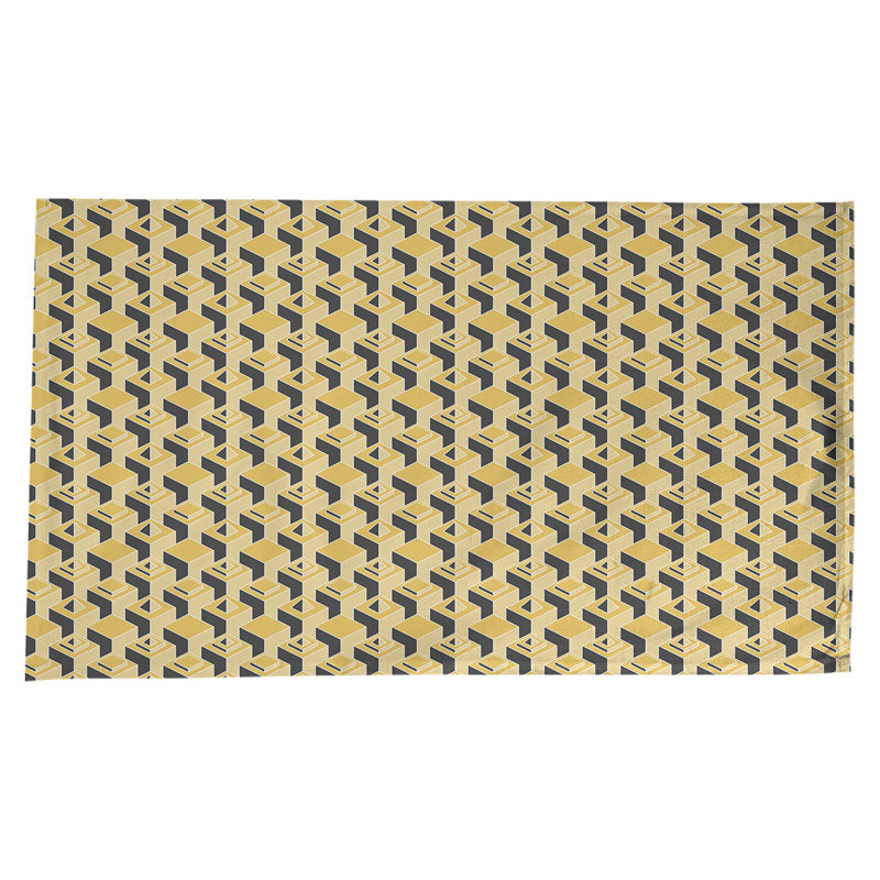 Nappe de gratte-ciels classiques, Jaune / noir