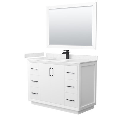 Ensemble de meuble-lavabo simple 48 po avec miroir Strada
