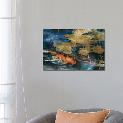 Koi 1 Piece Wrapped Canvas Painting