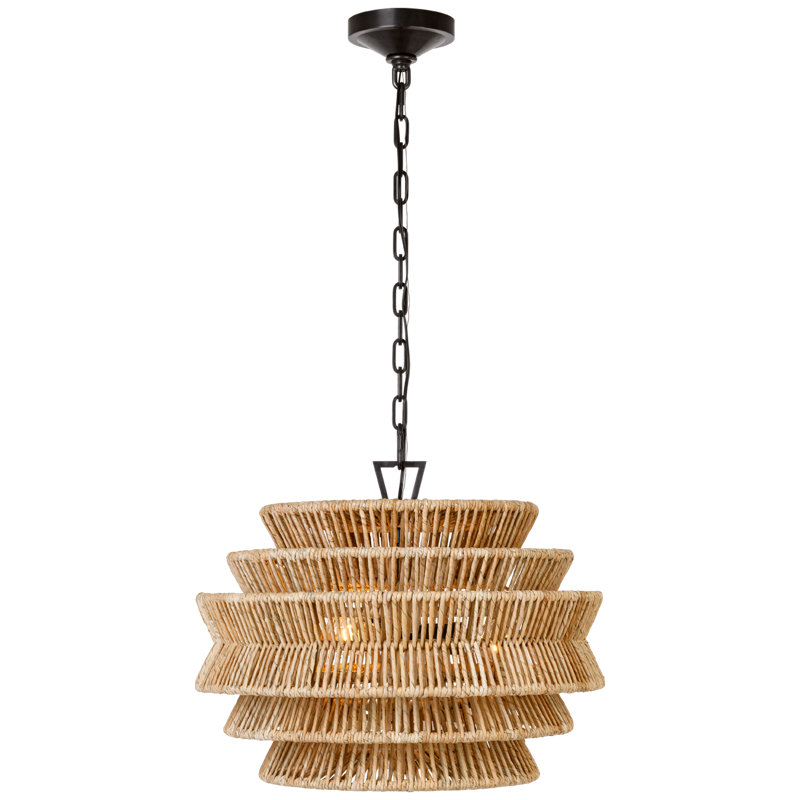 Antigua 3 - Light Chandelier, 19.5" H x 30" W x 30" D