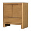 Meuble-lavabo moderne en bois massif avec lavabo en céramique Arlo-125959299