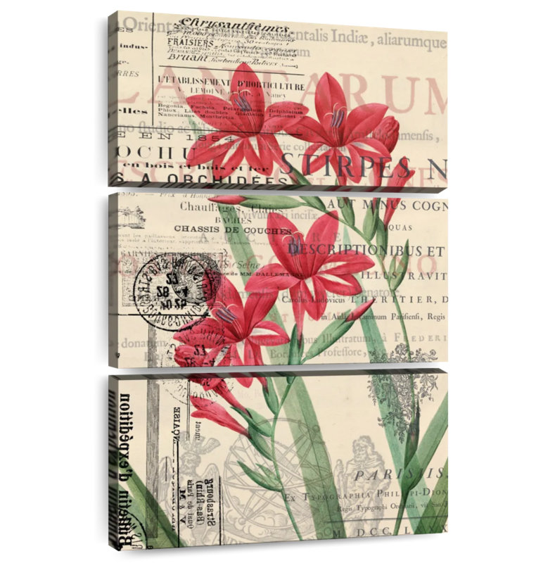 Collage Harnek Parisian Floral, H 38 po x l 24 po
