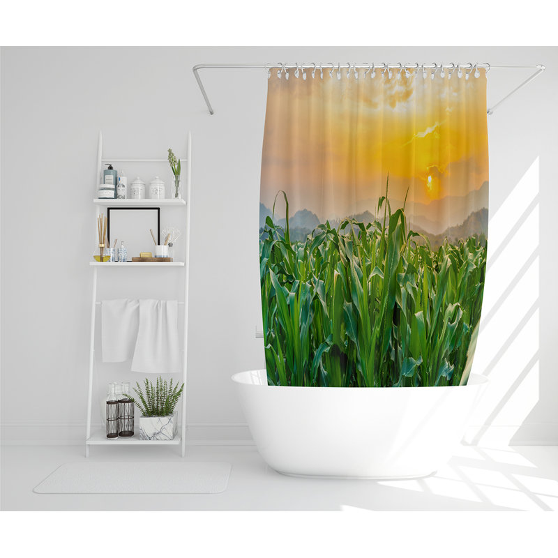 Eliut 13 Piece Polyester Shower Curtain Set
