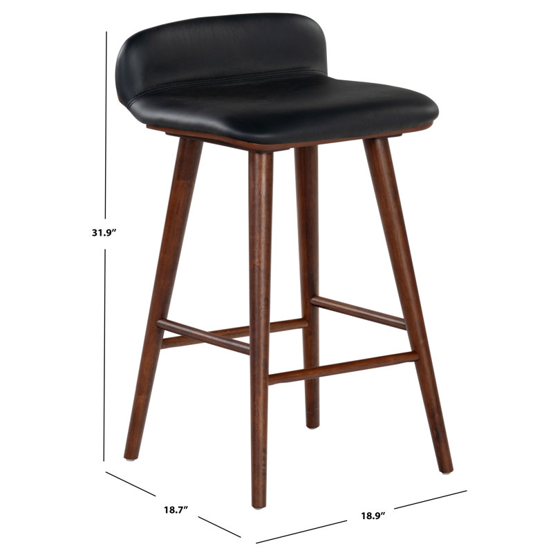 Vanya Barstool, Short Stool - 28", Black