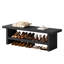 Banc à chaussures en bois aggloméré de 47,24 po, banc d'entrée en bois à 2 niveaux, range-chaussures moderne-1893063350