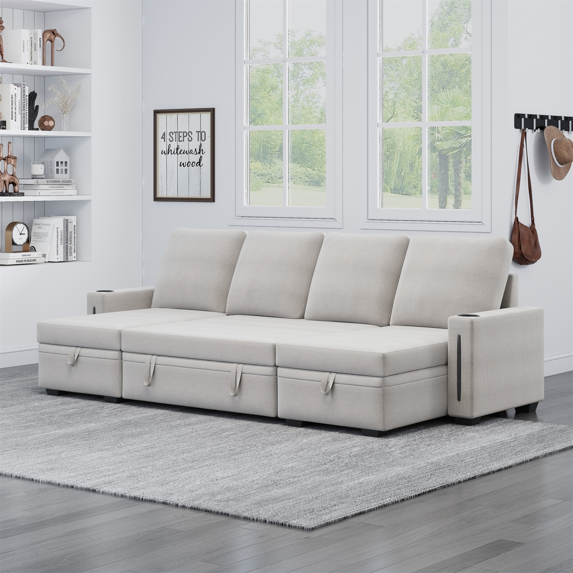 Latitude Run® Sectional Sofa with Storage for Living Room | Wayfair
