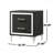 Malcolm Black 2-Drawer Nightstand Bedside Table