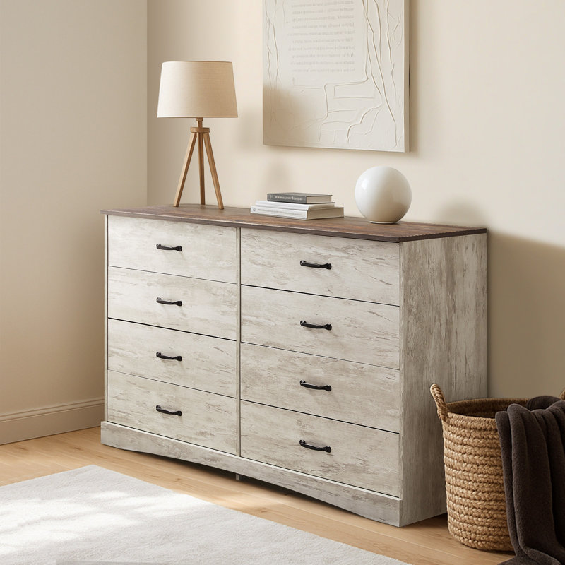 140 cm W Chest of 6 Drawers, Grey