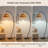 69" Arched Rattan Floor Lamp With Remote Control