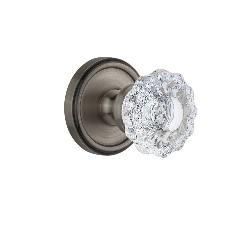 Pommeau de porte Grandage Georgetown, Étain antique, 2-3/4"