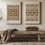 Ensemble de 2 motifs tribaux modernes en brun Moderen-802051354-802051360