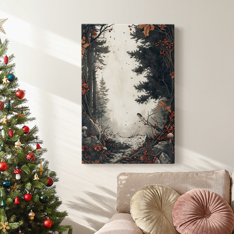 Art des Fêtes de Noël - Toile tendue avec châssis DCXVII, H 12 po x l 8 po