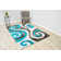 Modern Arriola Shag Abstract Geometric Rug For Living Room Bedroom