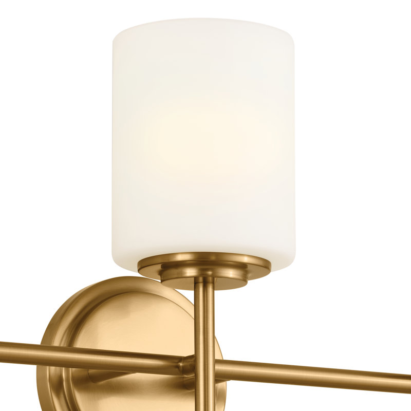 Luminaire de salle de bain, Laiton naturel brossé, 3