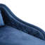 Chaise longue capitonnée en velours de 157 cm avec garniture cloutée et coussin décoratif-109045785-109045786