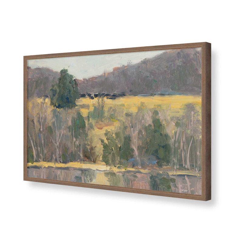 «Winter Reflections» par Carson Overs passer, reproduction d'art, Brun, H 36 po x l 48 po