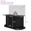 Support d'aquarium noir de 55 à 75 gallons avec prises de courant, armoire de rangement, couleur noire, capacité de 880 lb, aquarium non inclus