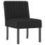 Fauteuil de chambre en velours noir