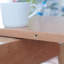 Table de salle à manger de coin en chêne naturel naturel 1,2-1,6 m télescopique 6 à 8 personnes