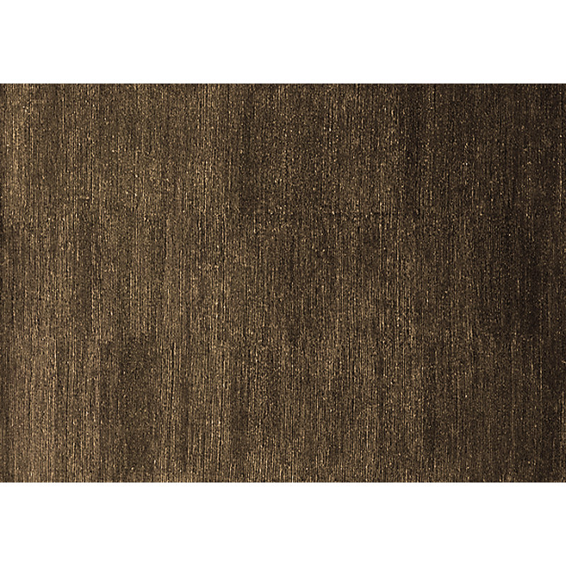 Tapis brun lavable à la machine Wrett Mid-Century Modern 196, Carré 3 pi